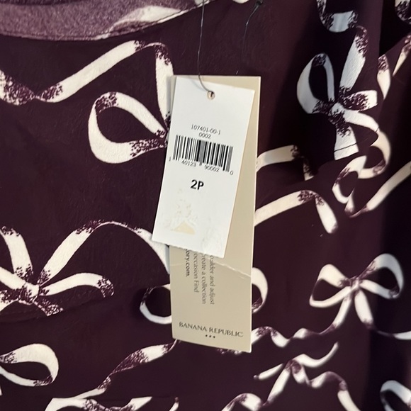 NWT Mini Bow One Shoulder Dress Size 2P - Picture 3 of 4